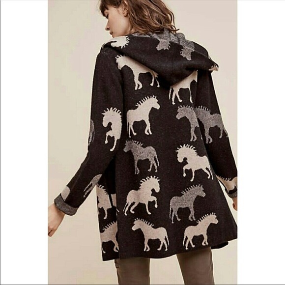 anthropologie dressage sweater coat
